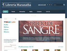 Tablet Screenshot of libreria-maranatha.com